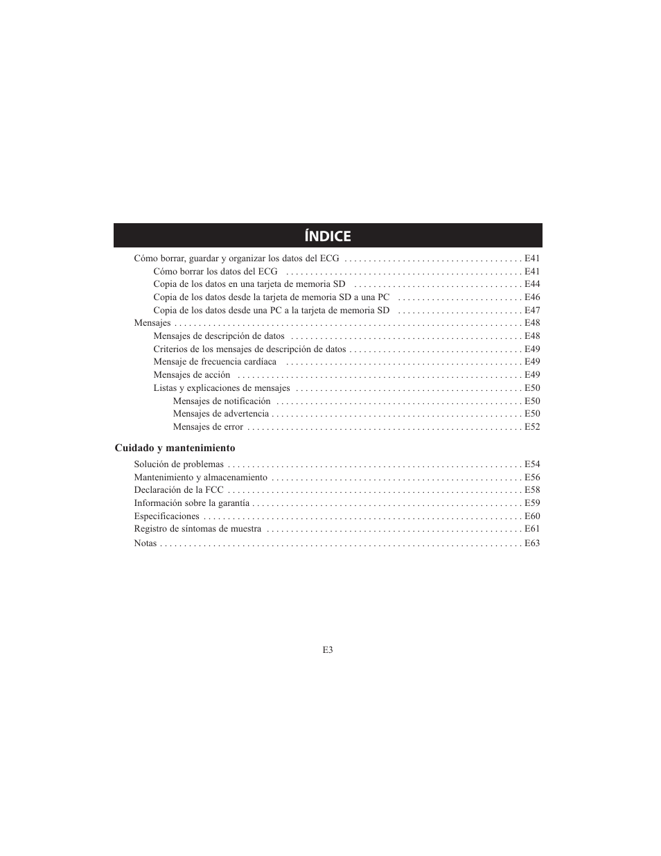 Índice | Omron HCG-801 User Manual | Page 67 / 128