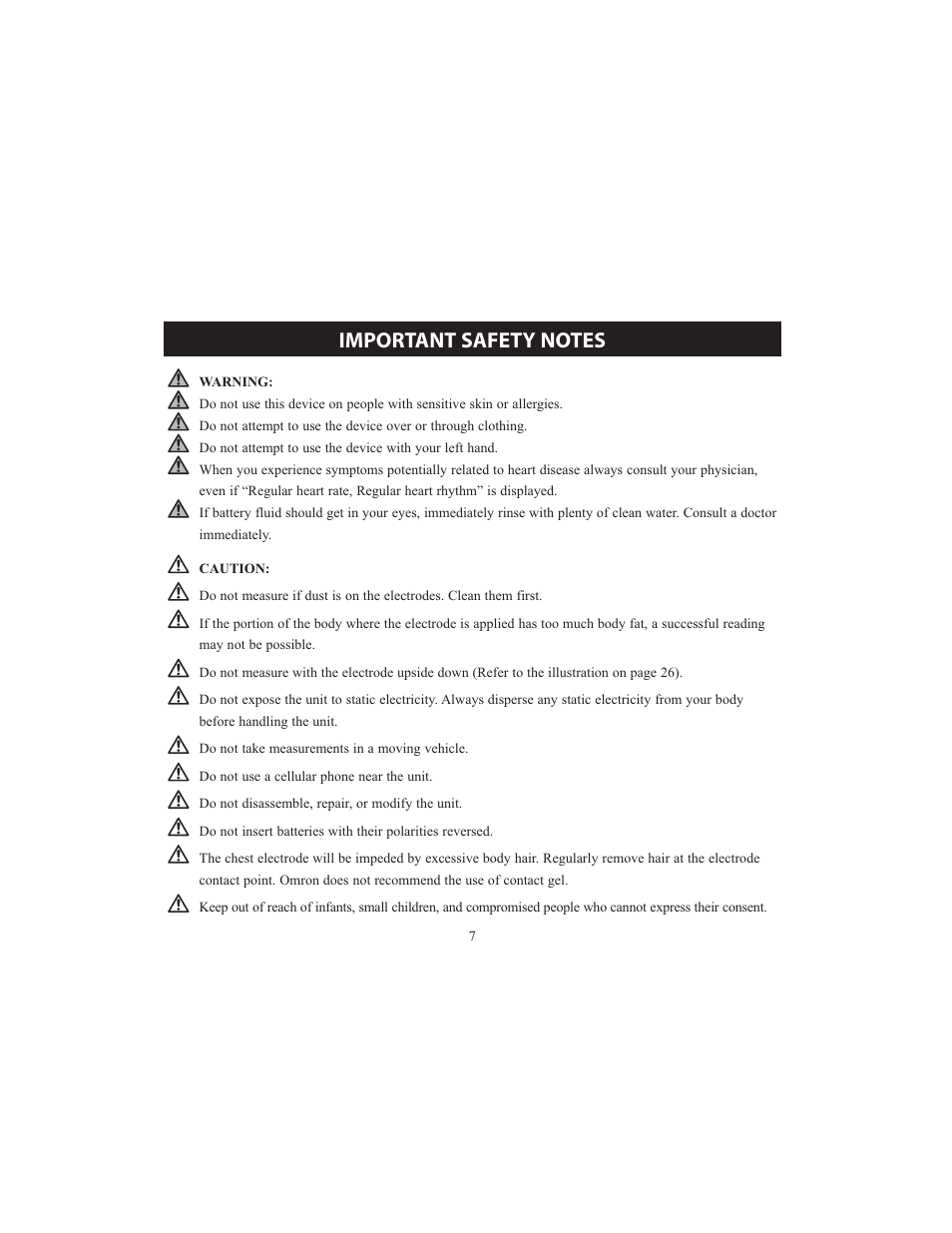 Omron HCG-801 User Manual | Page 7 / 128
