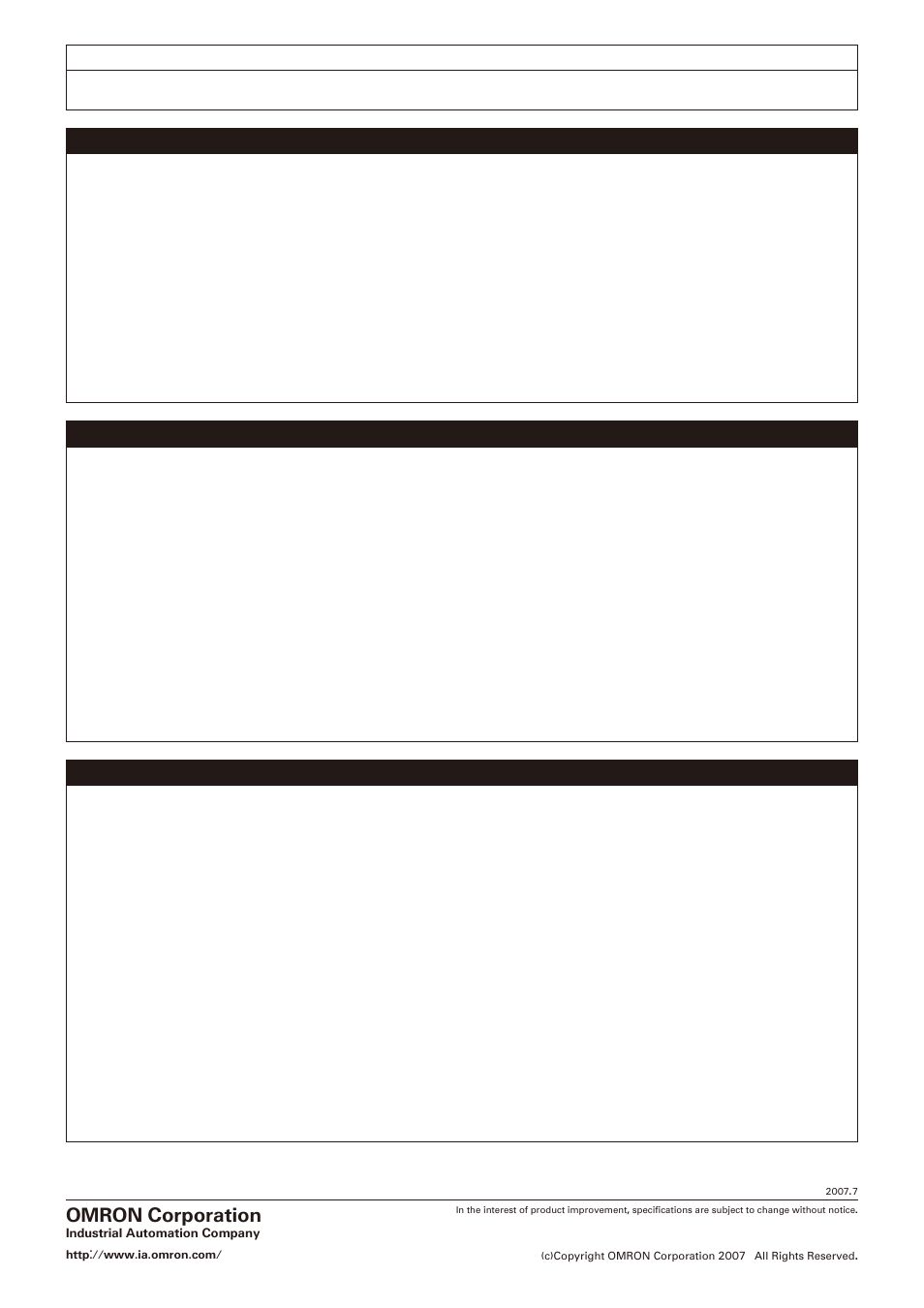 Omron corporation | Omron DeviceNet Communications Unit E5ZN-DRT User Manual | Page 9 / 9