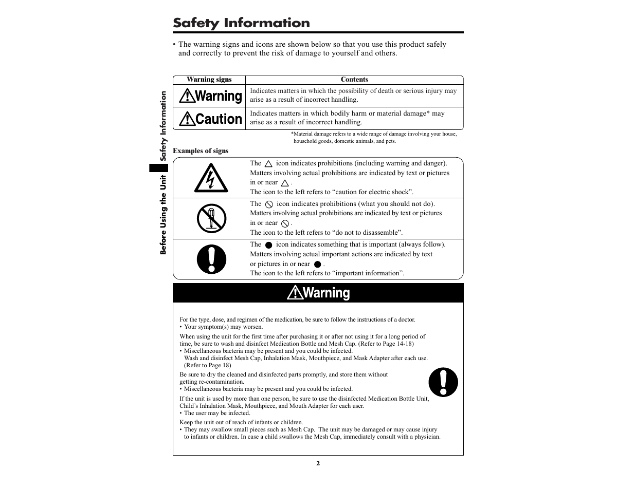 Safety information | Omron NE-U22V User Manual | Page 2 / 72