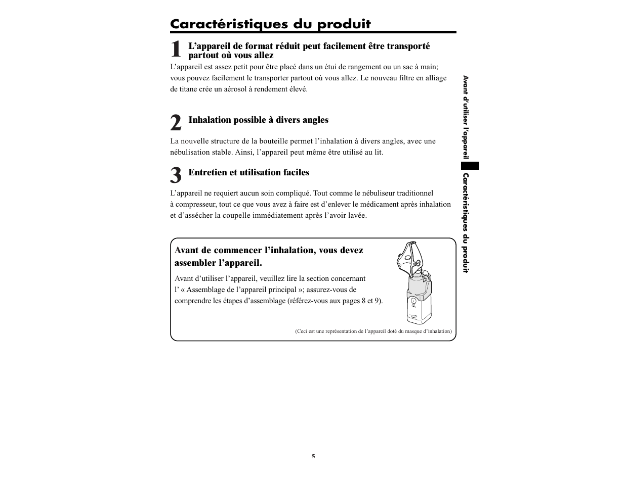 Caractéristiques du produit | Omron NE-U22V User Manual | Page 29 / 72
