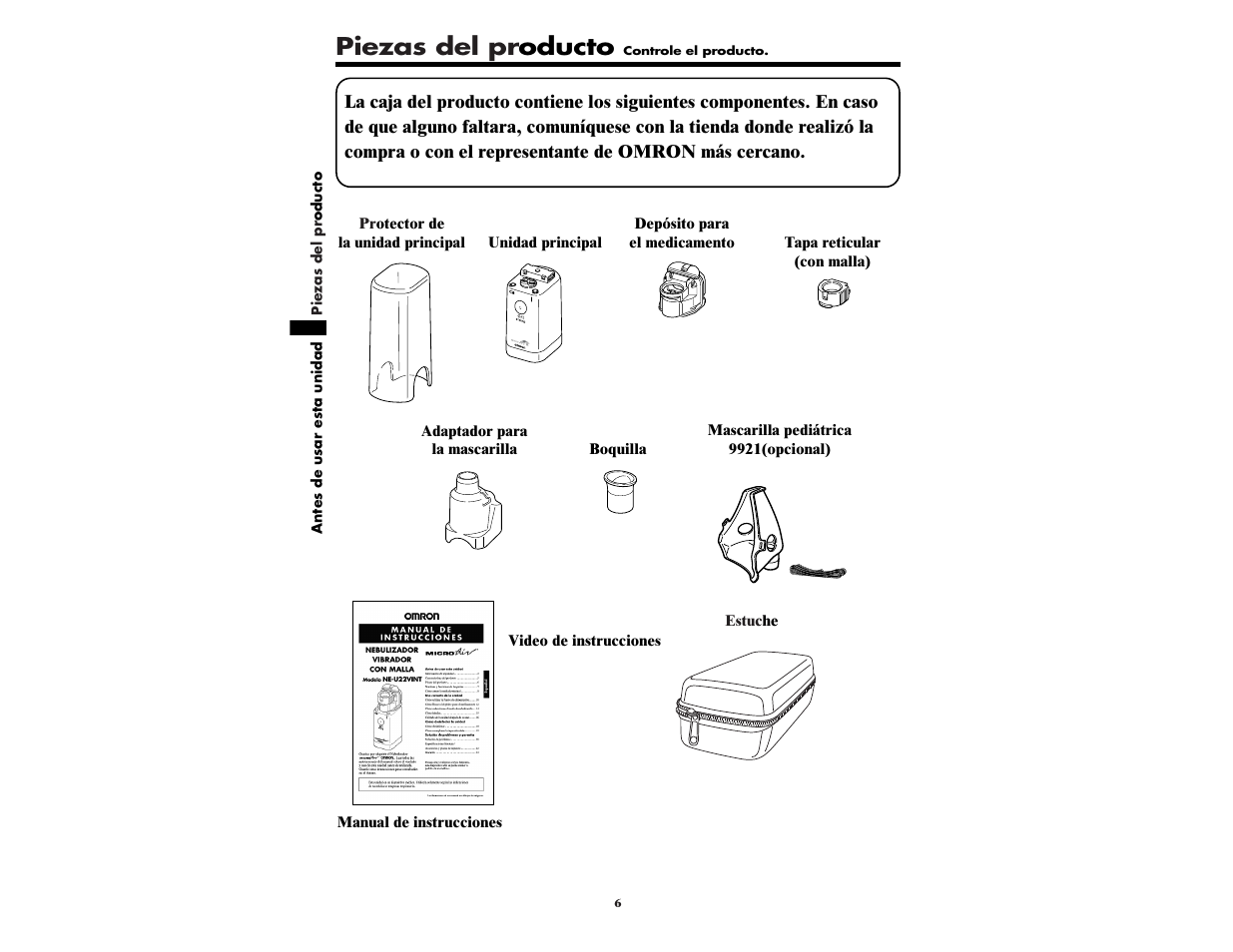 Piezas del pr oducto | Omron NE-U22V User Manual | Page 54 / 72