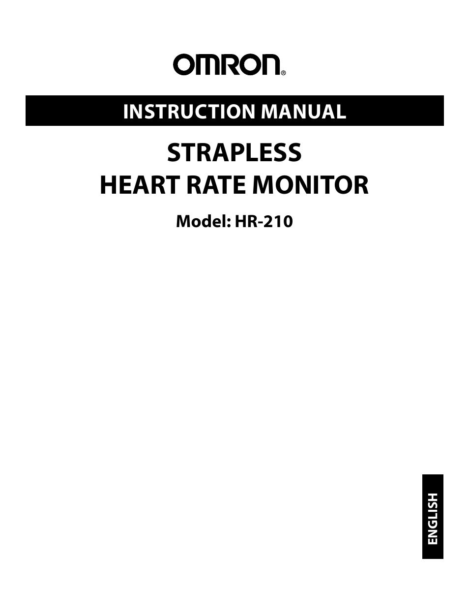 Omron STRAPLESS HR-210 User Manual | 23 pages