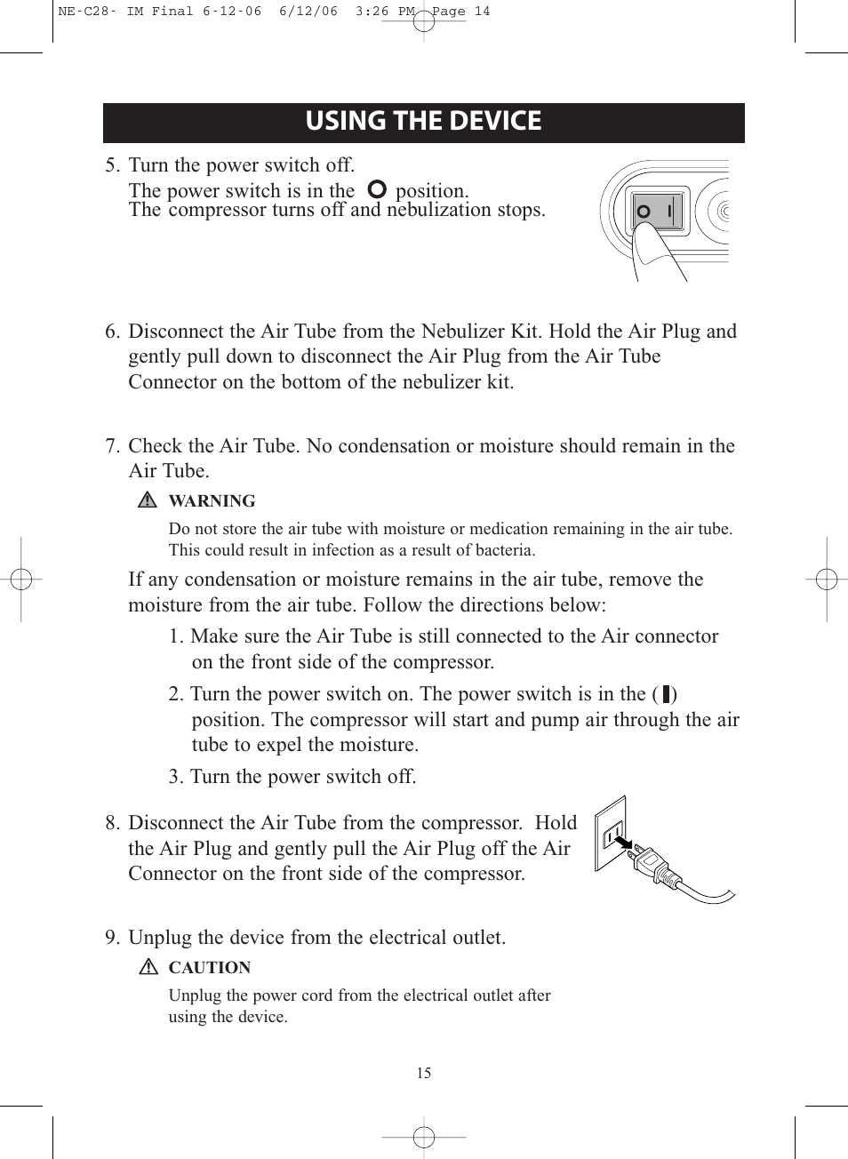 Using the device | Omron NE-C28 User Manual | Page 15 / 112