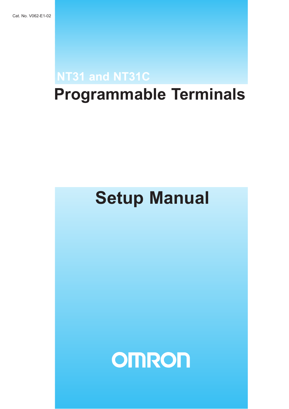 Omron Programmable Terminals NT31 NT31C User Manual | 296 pages