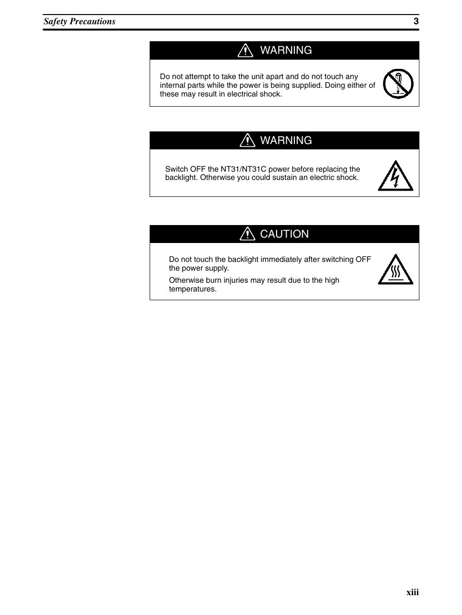 Omron Programmable Terminals NT31 NT31C User Manual | Page 12 / 296