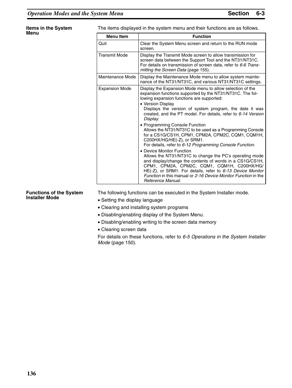 Omron Programmable Terminals NT31 NT31C User Manual | Page 146 / 296