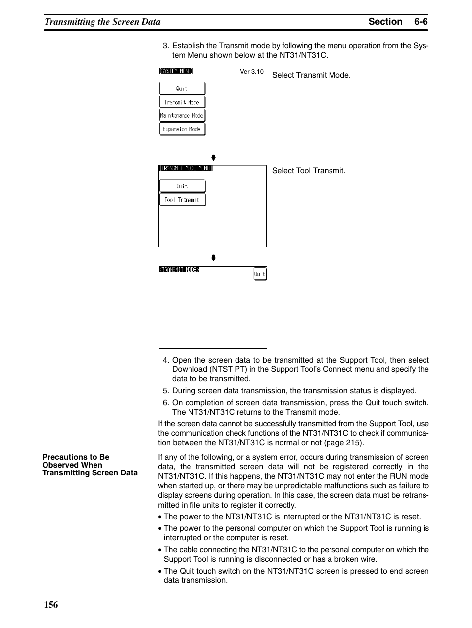 Omron Programmable Terminals NT31 NT31C User Manual | Page 166 / 296