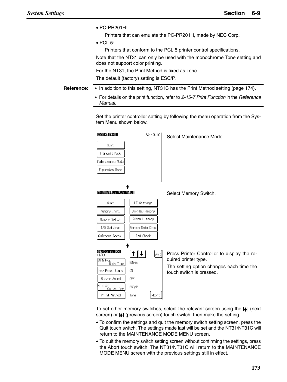 Omron Programmable Terminals NT31 NT31C User Manual | Page 183 / 296