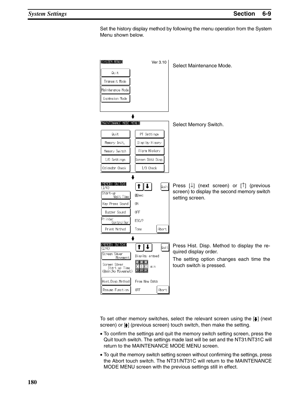 Omron Programmable Terminals NT31 NT31C User Manual | Page 190 / 296