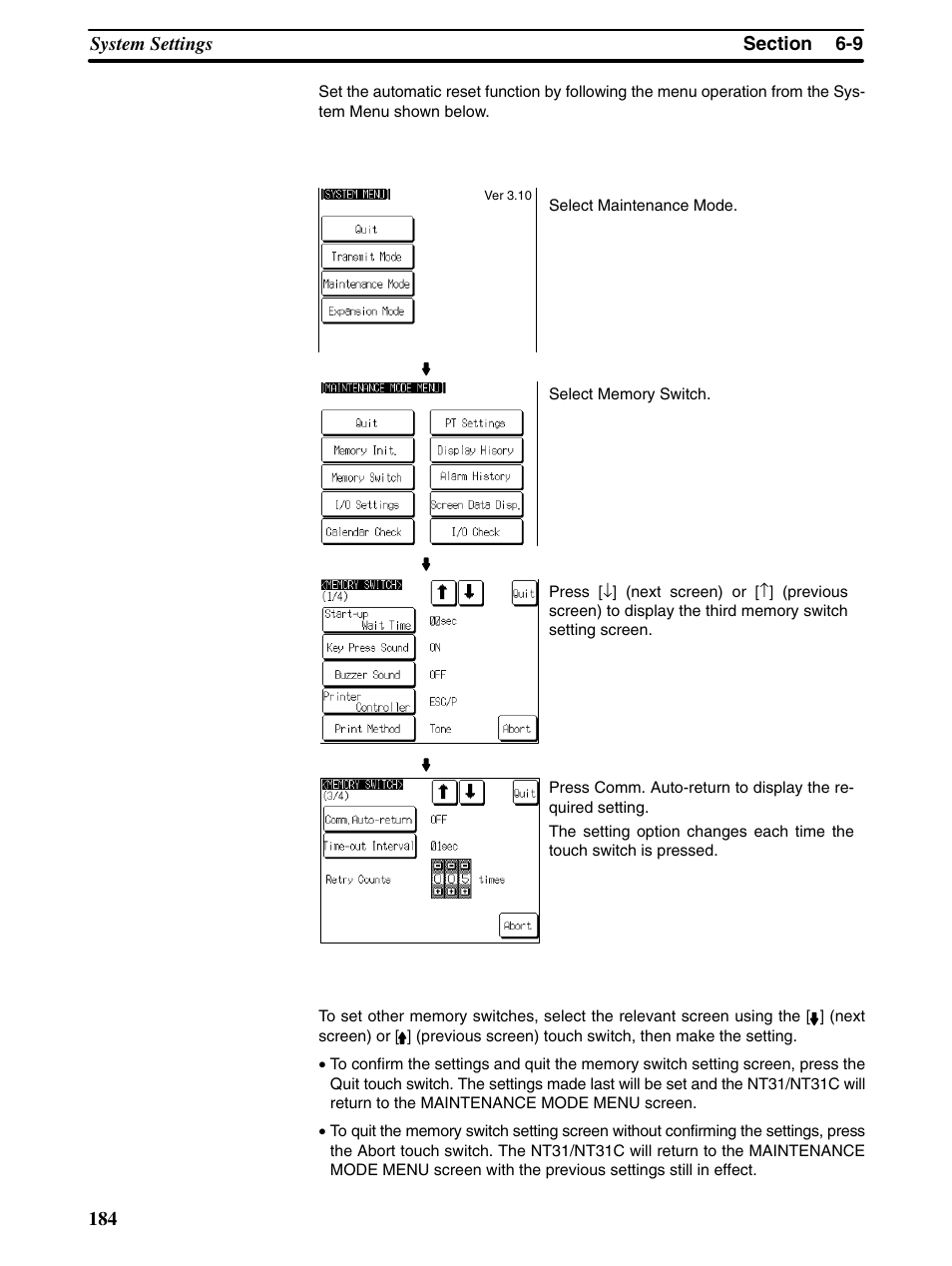 Omron Programmable Terminals NT31 NT31C User Manual | Page 194 / 296