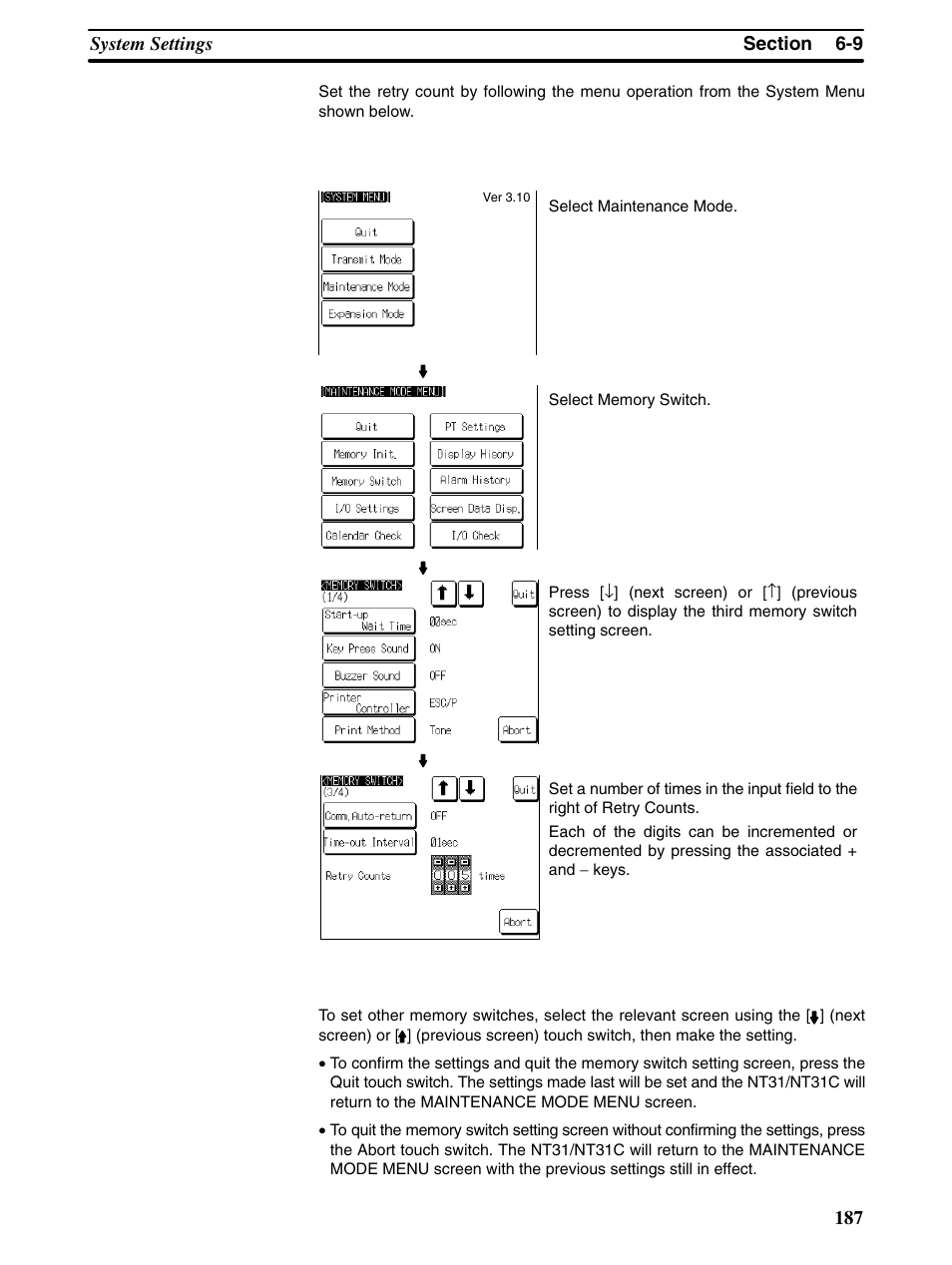 Omron Programmable Terminals NT31 NT31C User Manual | Page 197 / 296