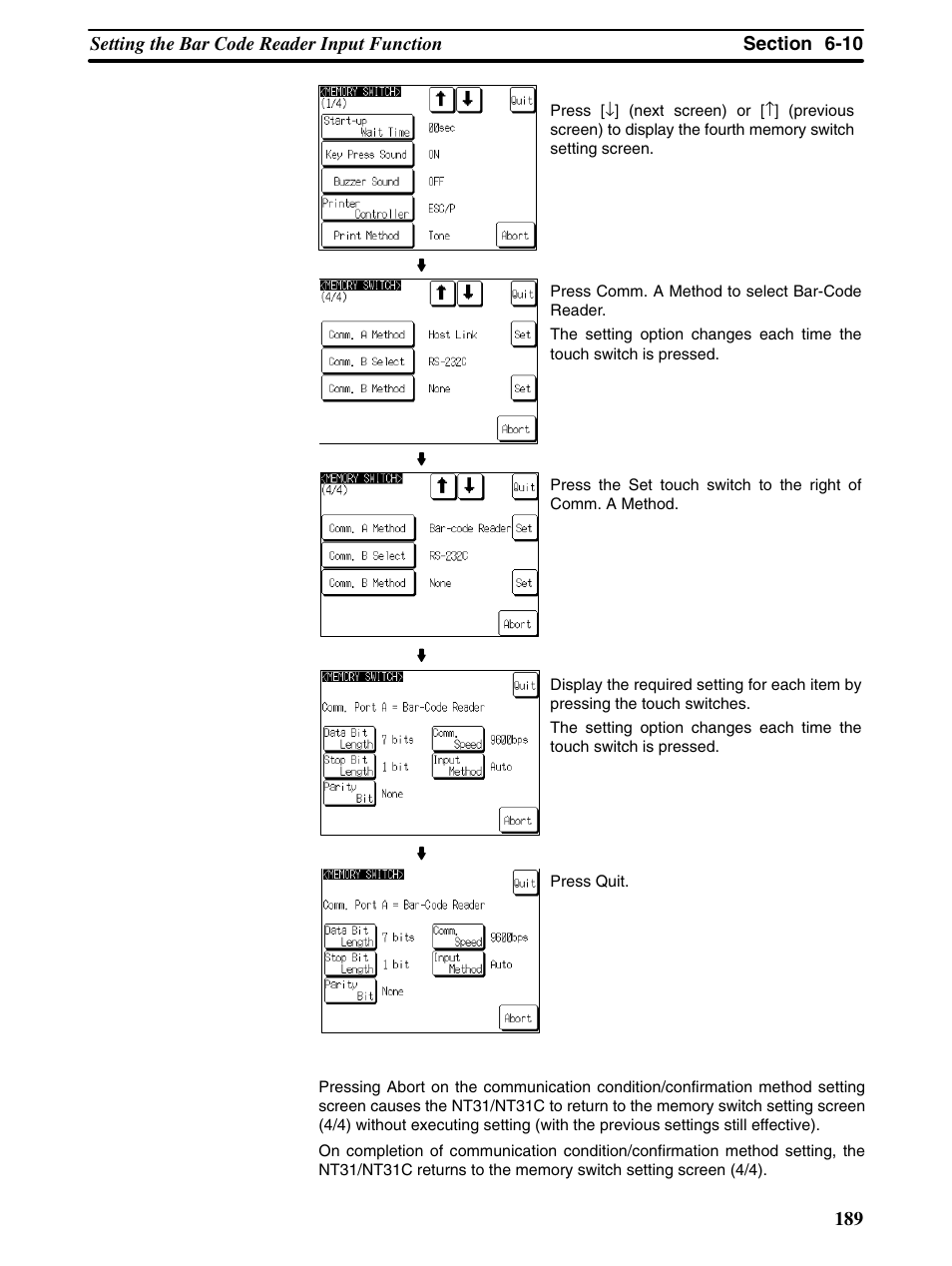 Omron Programmable Terminals NT31 NT31C User Manual | Page 199 / 296