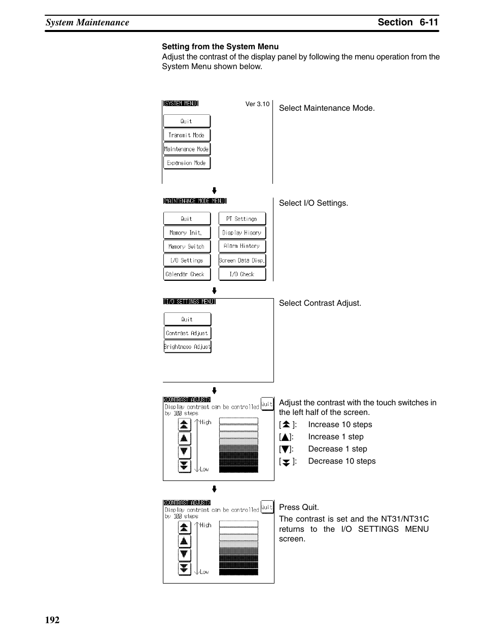 Omron Programmable Terminals NT31 NT31C User Manual | Page 202 / 296