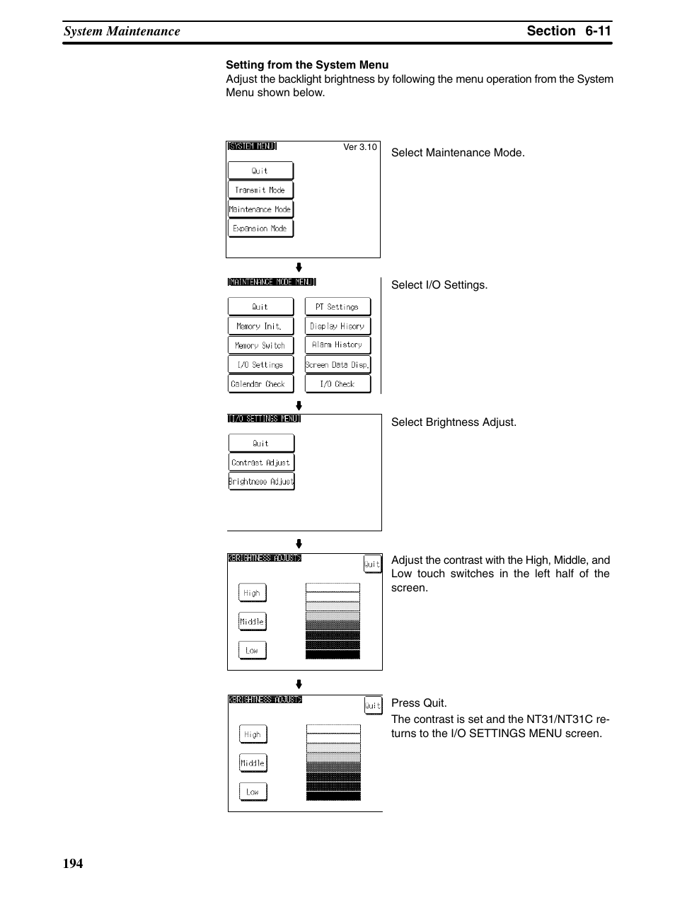 Omron Programmable Terminals NT31 NT31C User Manual | Page 204 / 296