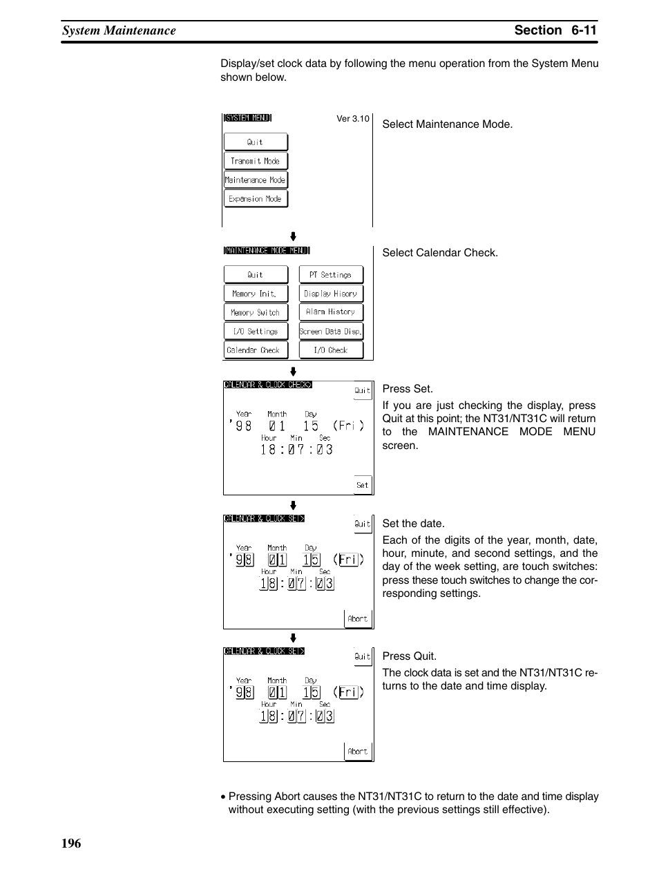 Omron Programmable Terminals NT31 NT31C User Manual | Page 206 / 296