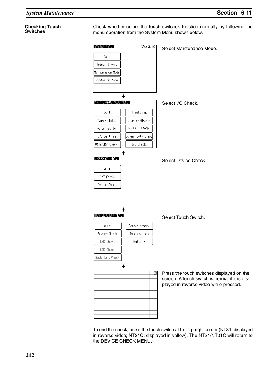 Omron Programmable Terminals NT31 NT31C User Manual | Page 222 / 296