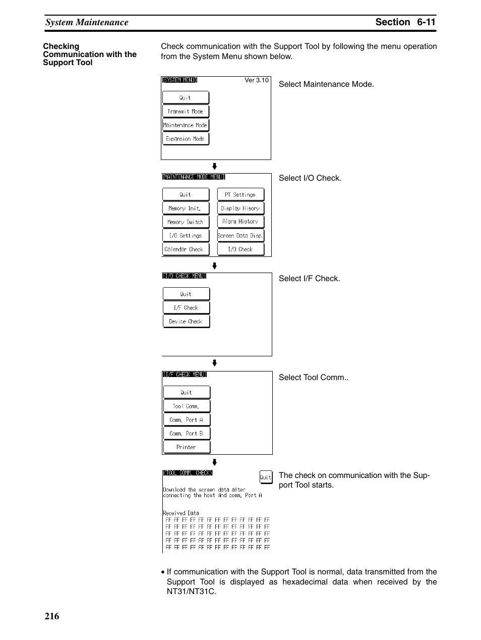 Omron Programmable Terminals NT31 NT31C User Manual | Page 226 / 296