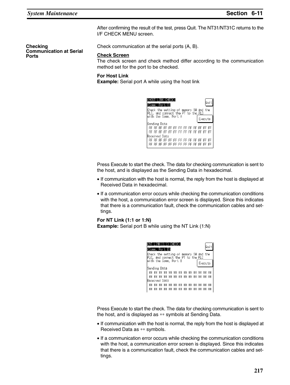 Omron Programmable Terminals NT31 NT31C User Manual | Page 227 / 296