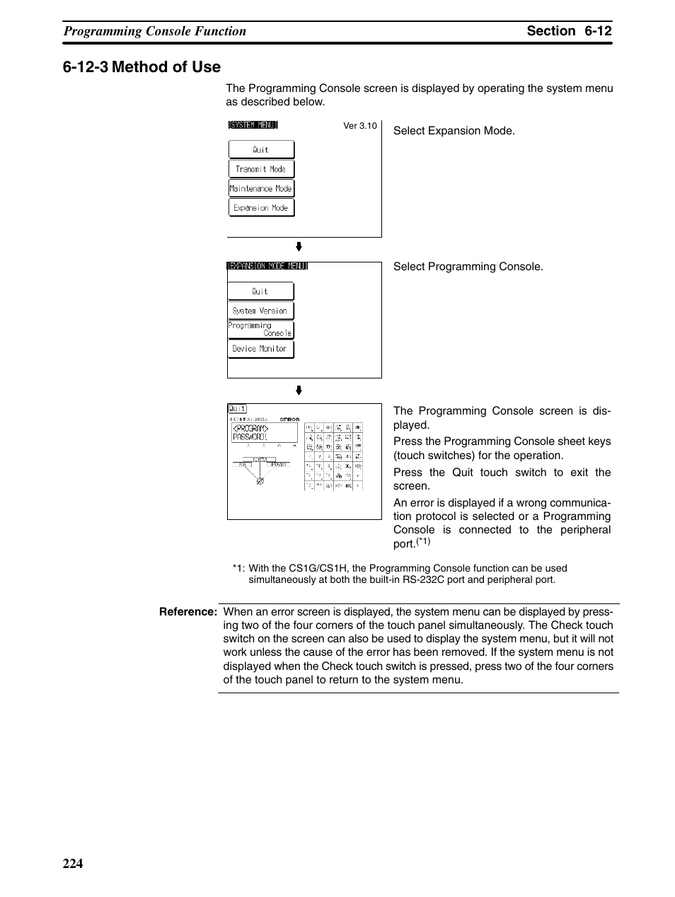 12-3 method of use | Omron Programmable Terminals NT31 NT31C User Manual | Page 234 / 296