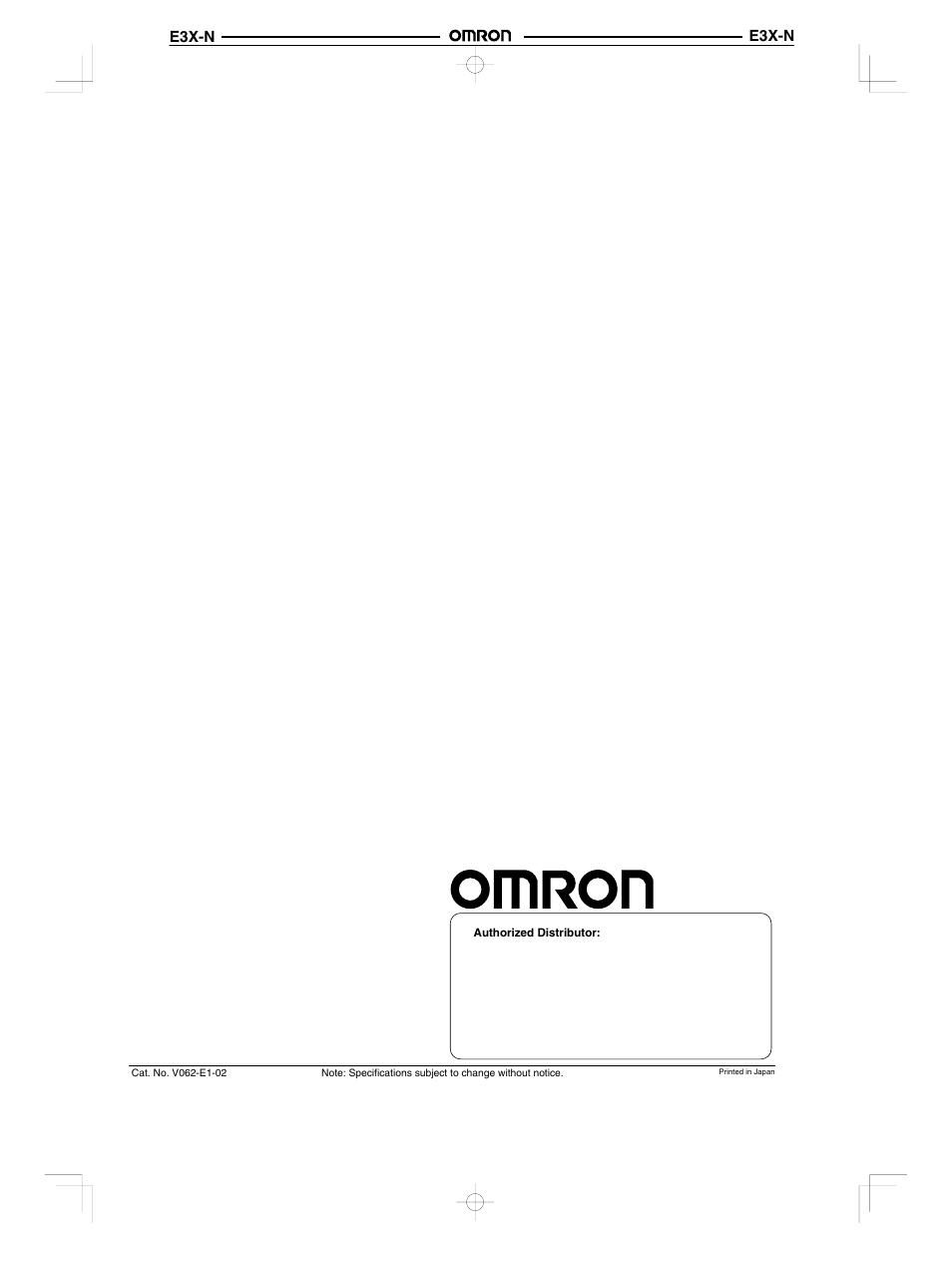 E3x-n | Omron Programmable Terminals NT31 NT31C User Manual | Page 295 / 296