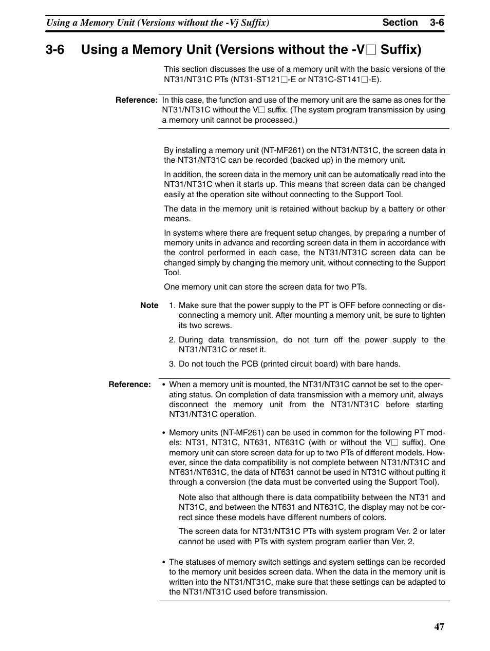 Omron Programmable Terminals NT31 NT31C User Manual | Page 58 / 296