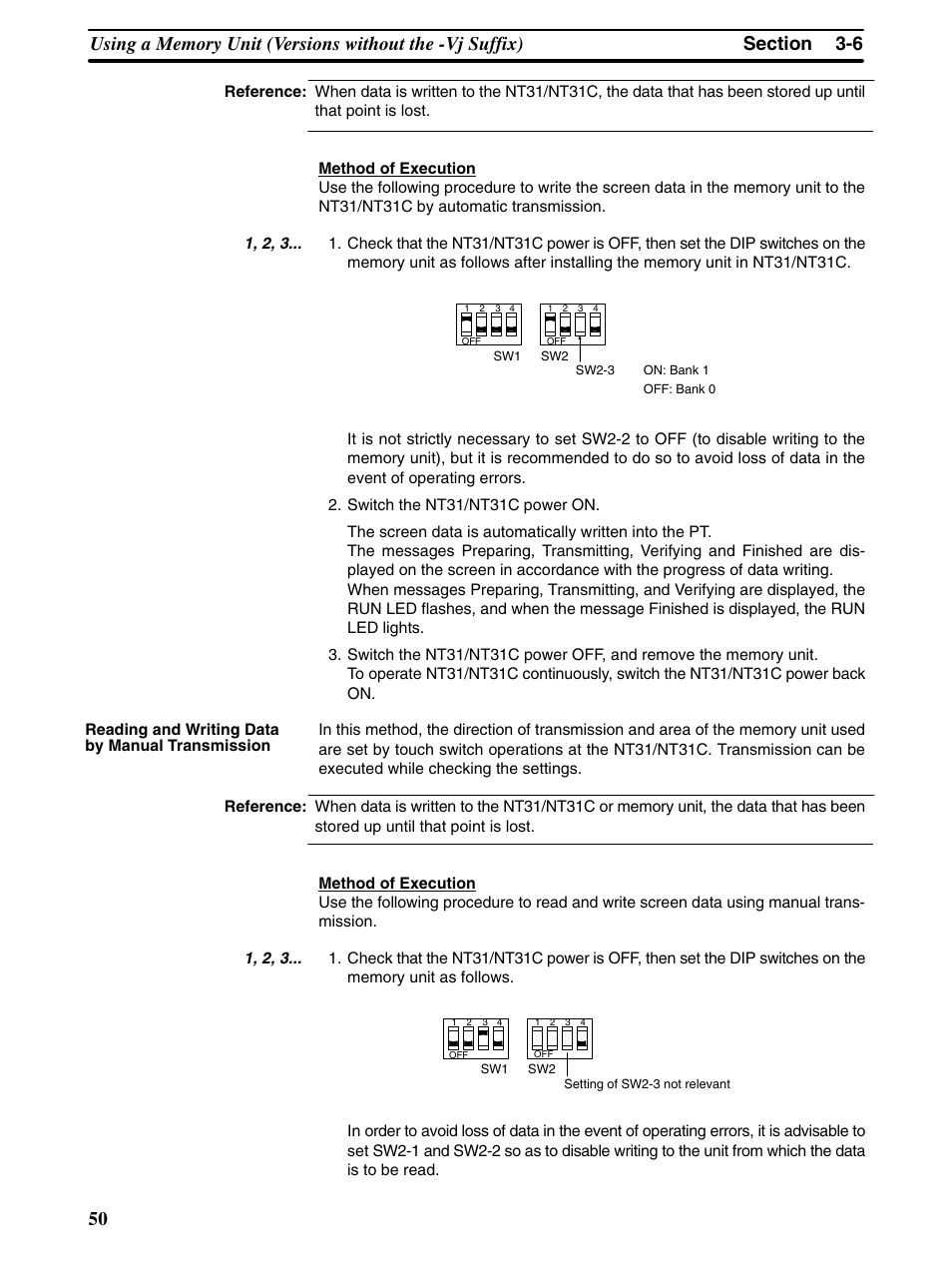 Omron Programmable Terminals NT31 NT31C User Manual | Page 61 / 296