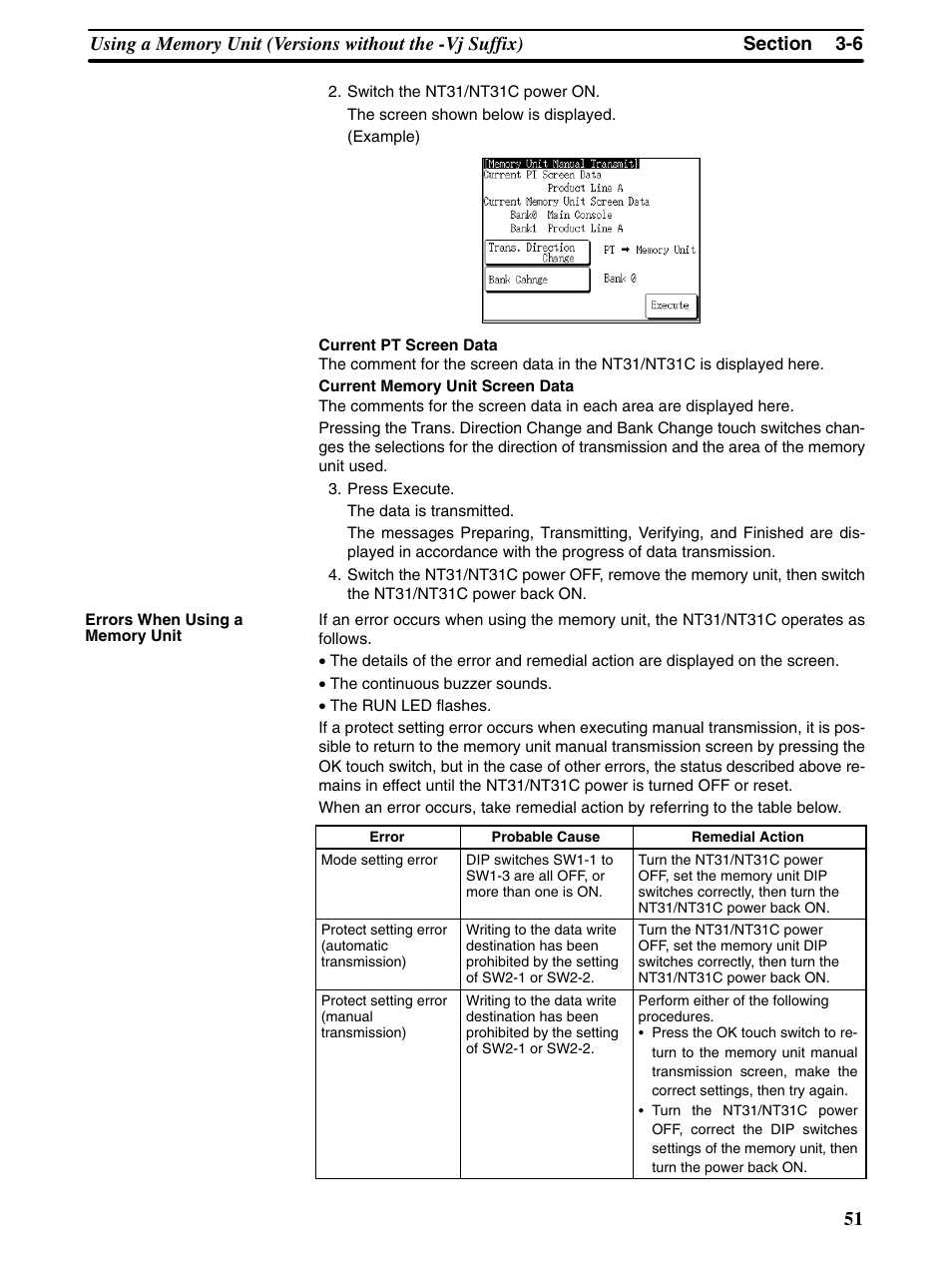 Omron Programmable Terminals NT31 NT31C User Manual | Page 62 / 296