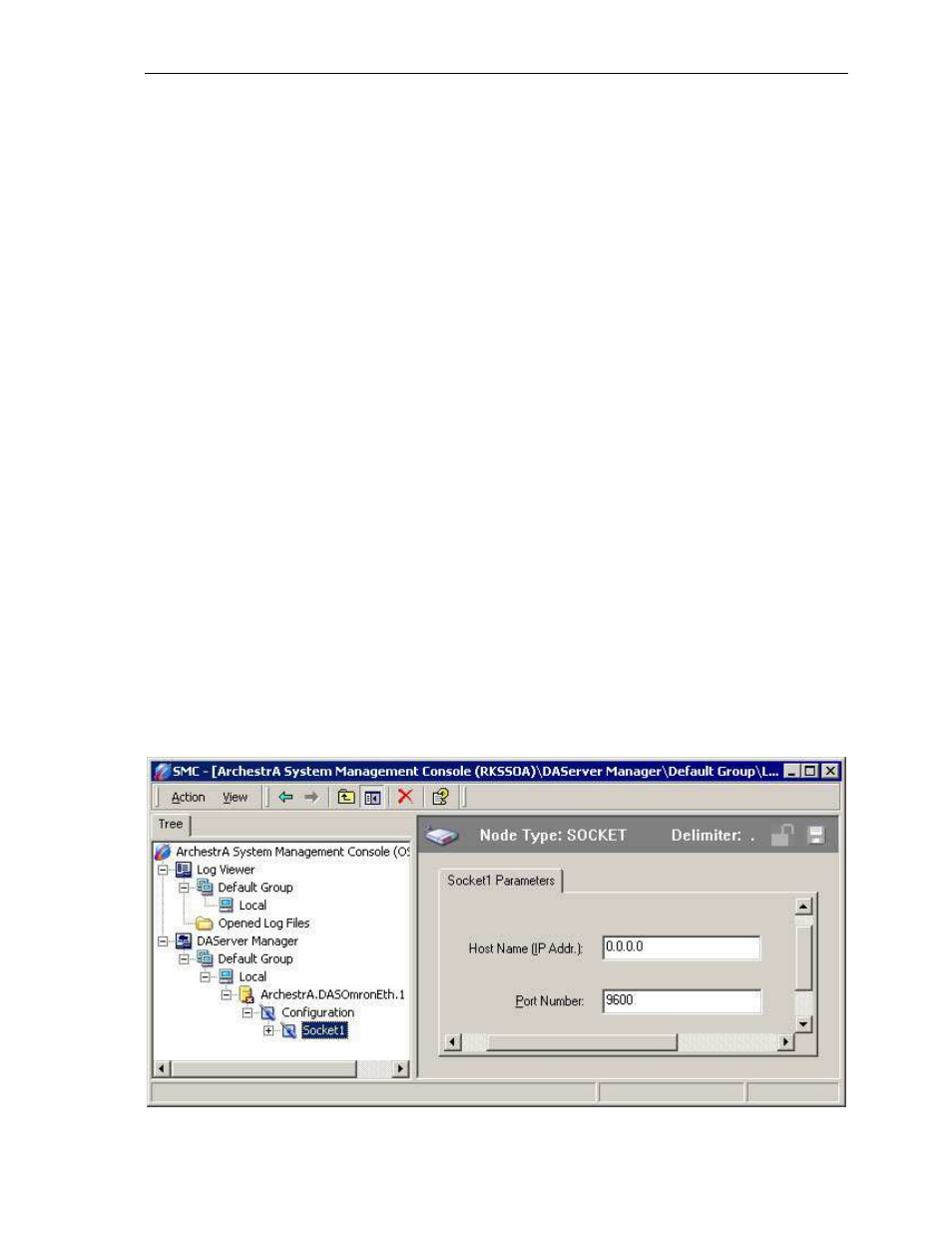 Dasomroneth hierarchy in the daserver manager | Omron DR 170 14 User Manual | Page 22 / 67