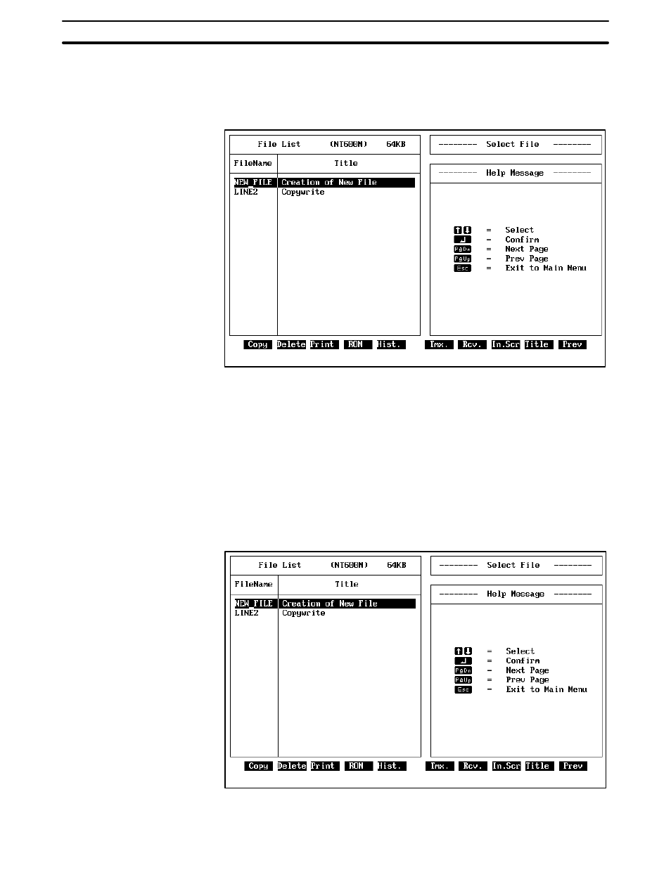3 changing file titles, 4 saving pt histories in files | Omron NT20M User Manual | Page 102 / 131
