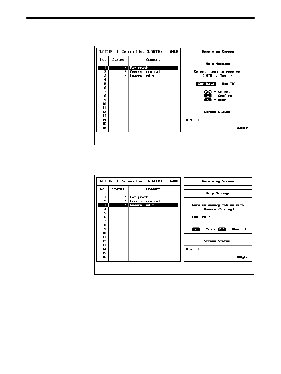 4 deleting pt screens | Omron NT20M User Manual | Page 118 / 131