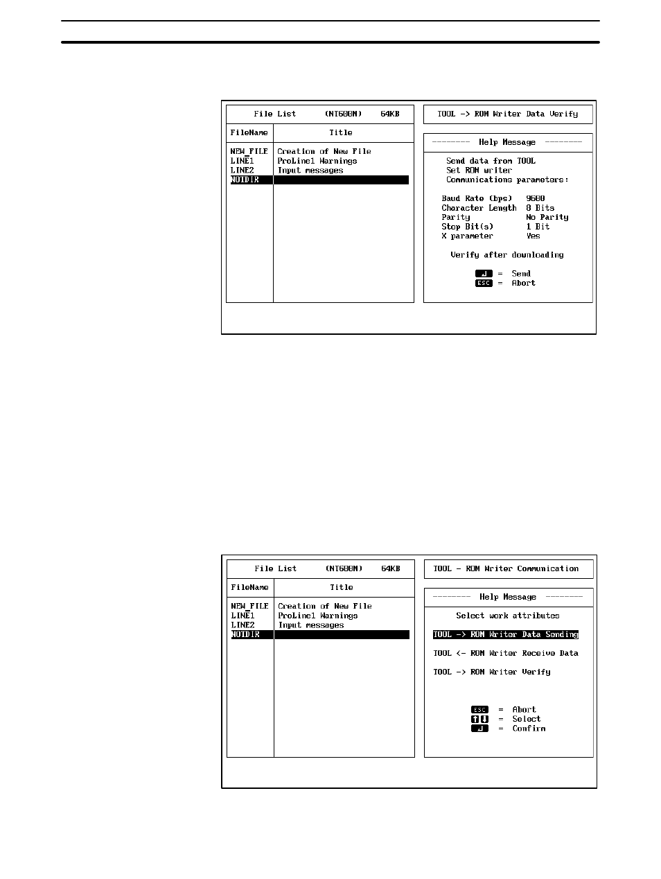 4 receiving data from a prom writer | Omron NT20M User Manual | Page 124 / 131