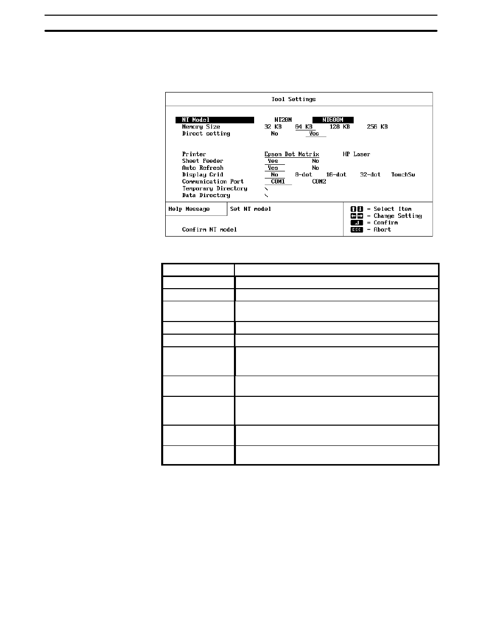 13 tool settings | Omron NT20M User Manual | Page 20 / 131