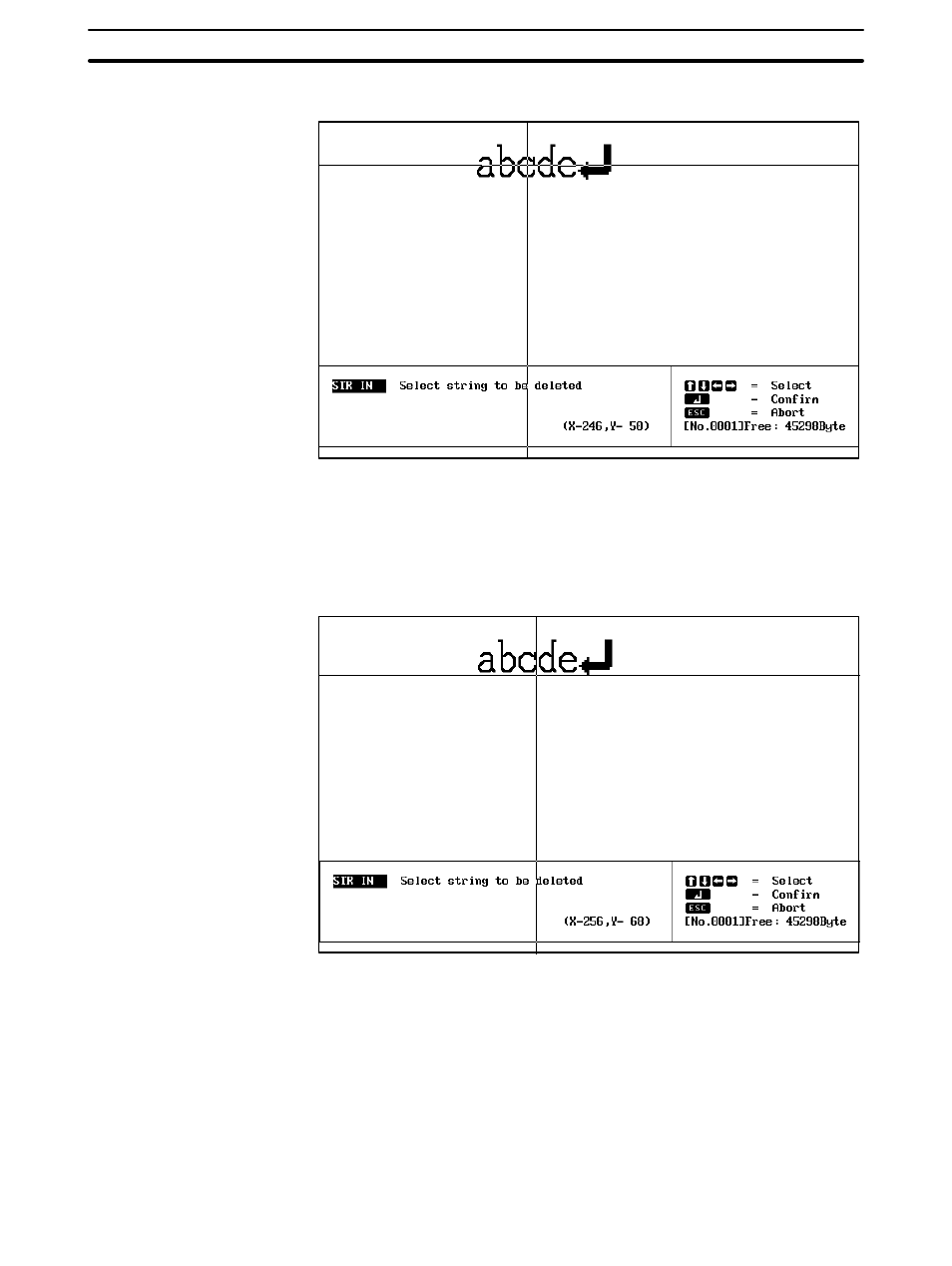 1-3 modifying character strings | Omron NT20M User Manual | Page 30 / 131