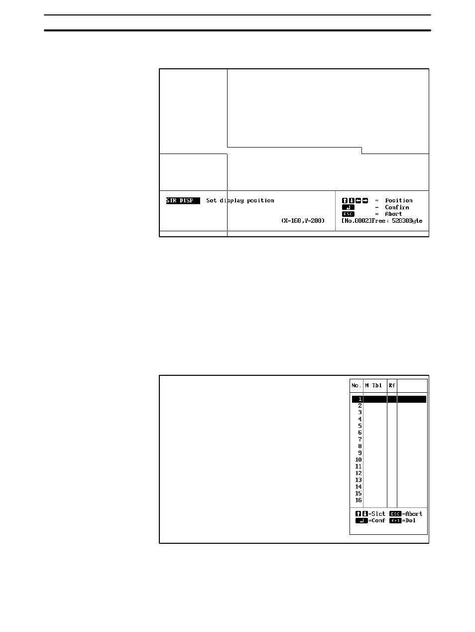 3-2 direct connection character string displays | Omron NT20M User Manual | Page 41 / 131