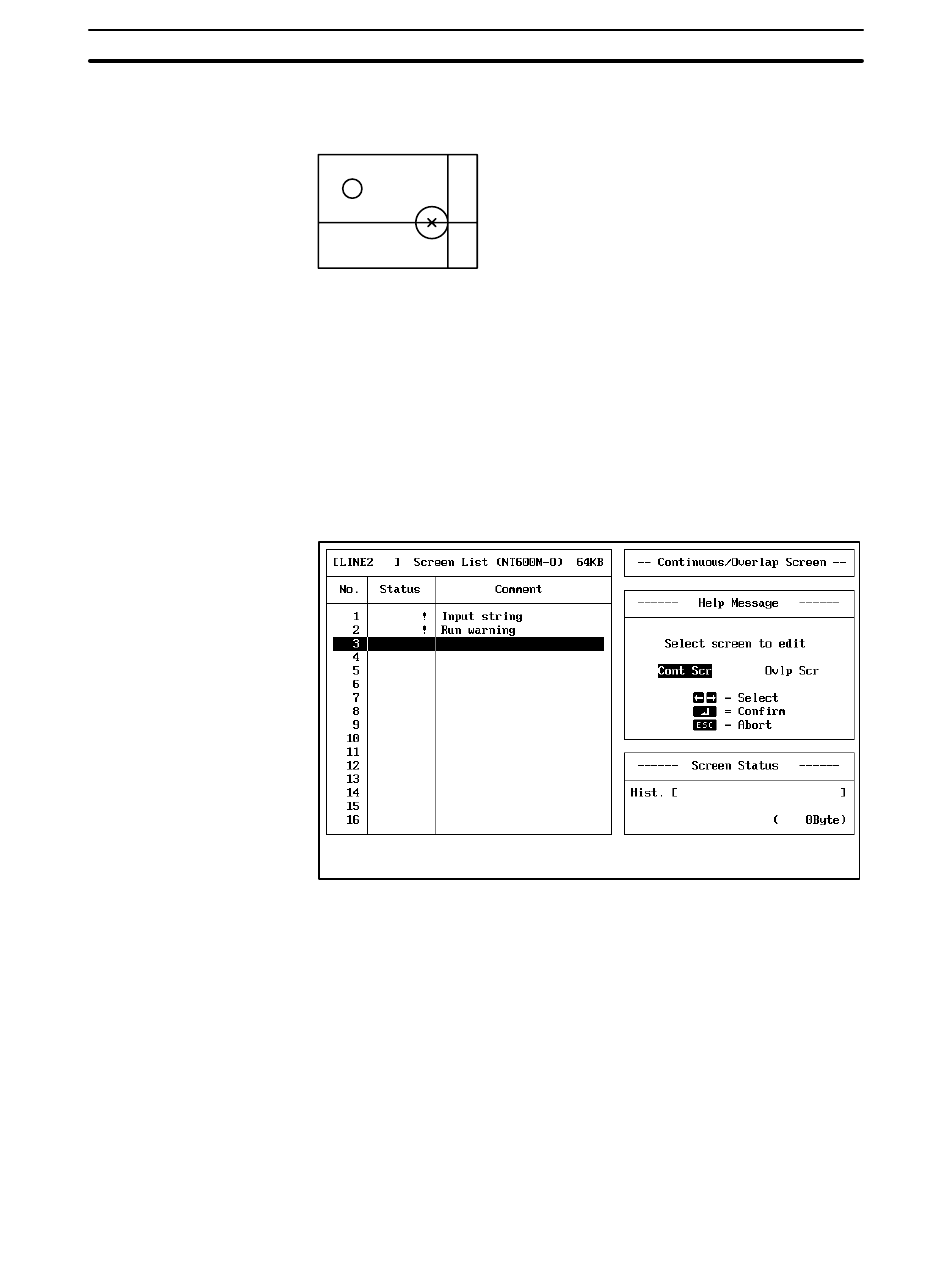 11 continuous and overlapping screens | Omron NT20M User Manual | Page 79 / 131