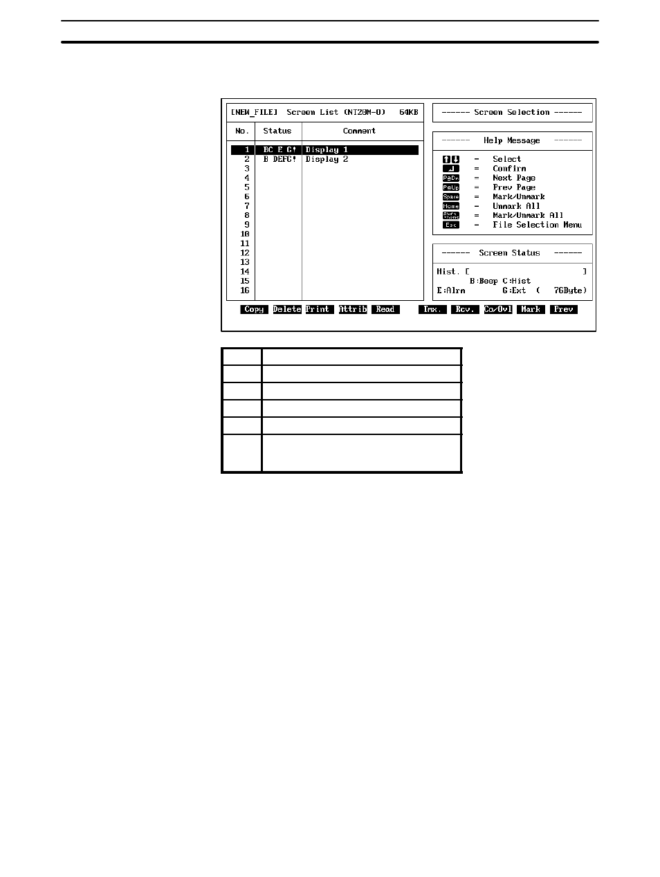 13 screen check | Omron NT20M User Manual | Page 84 / 131