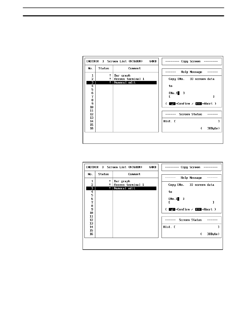 1 copying screens | Omron NT20M User Manual | Page 94 / 131