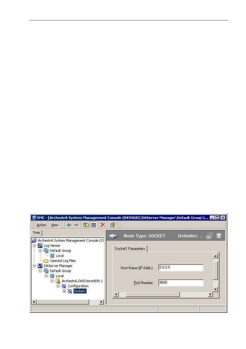 Dasomroneth hierarchy in the daserver manager | Omron ETHERNET DIRECT DR 170 14 User Manual | Page 23 / 70