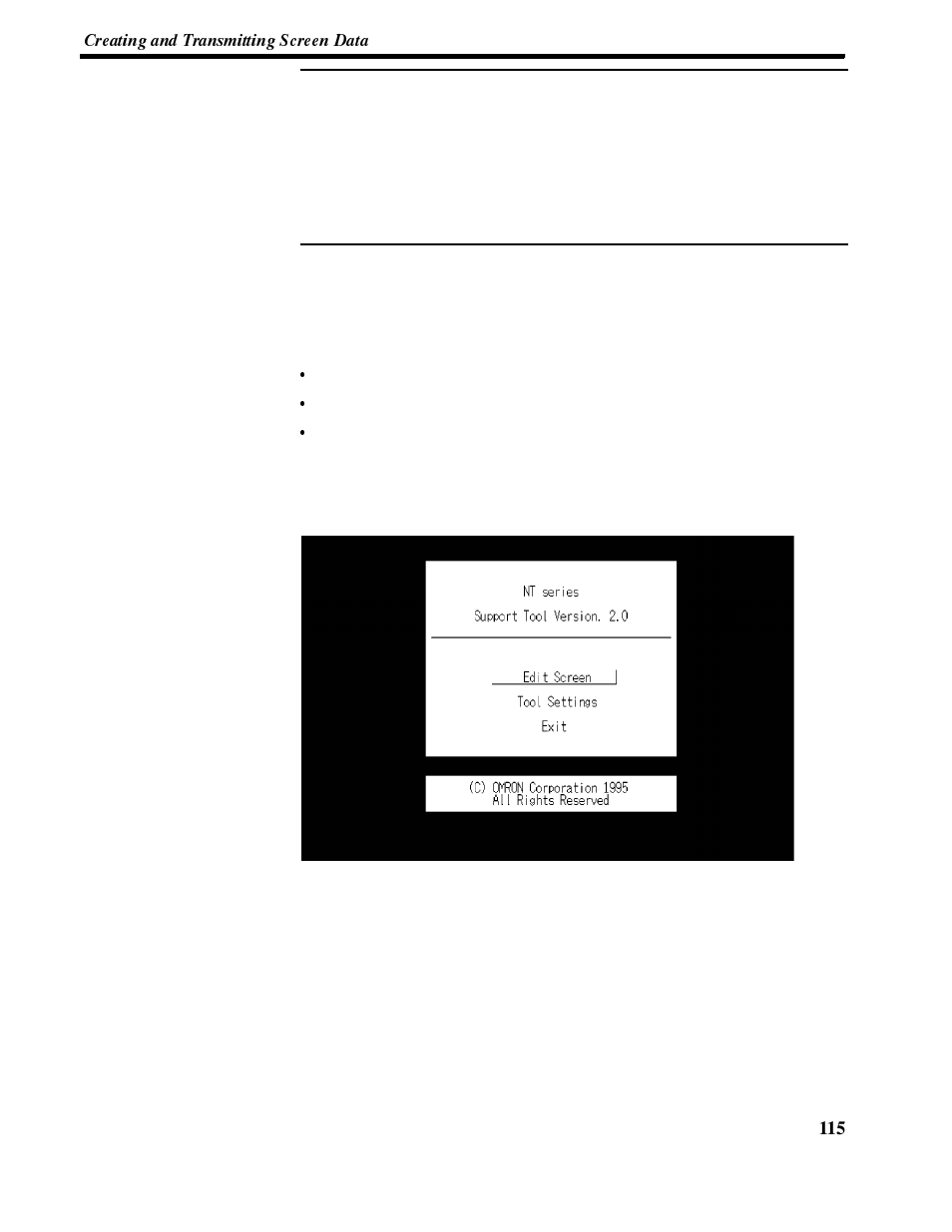 1-2 creating screen data | Omron NT-series Programmable Terminal V022-E3-1 User Manual | Page 129 / 318
