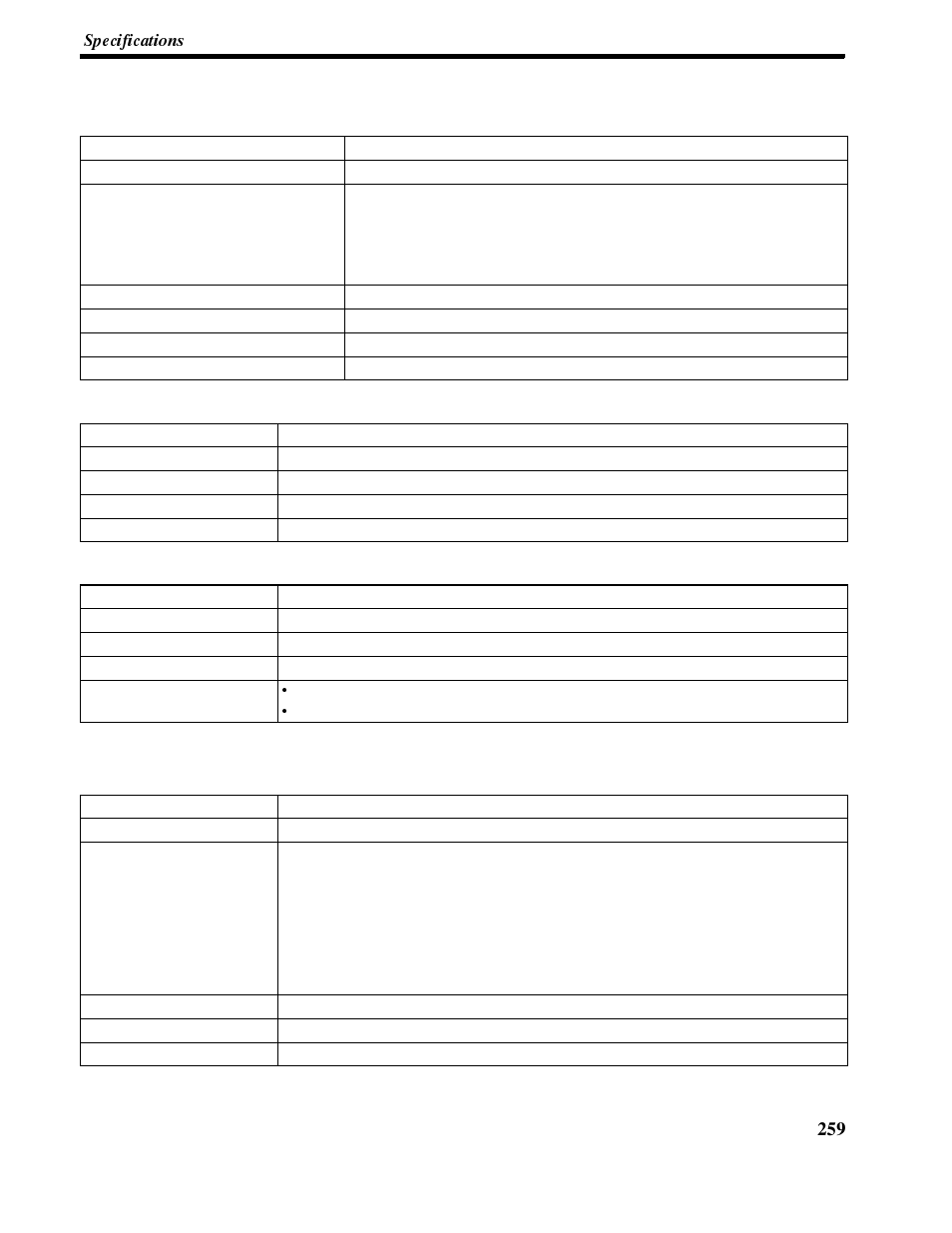 Communications specifications, Appendix a | Omron NT-series Programmable Terminal V022-E3-1 User Manual | Page 272 / 318