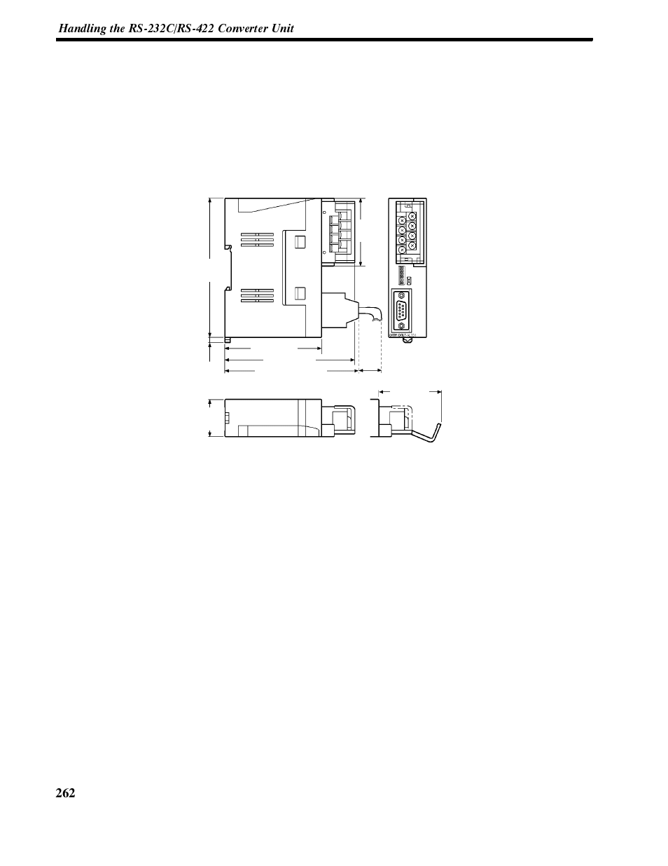 Dimensions, Installation and removal, Appendix c | Omron NT-series Programmable Terminal V022-E3-1 User Manual | Page 275 / 318