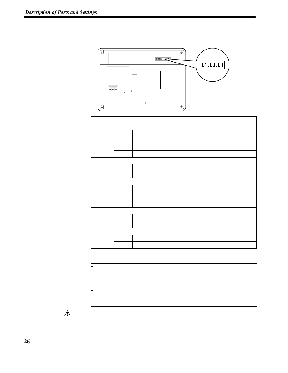 1-2 dip switch settings | Omron NT-series Programmable Terminal V022-E3-1 User Manual | Page 40 / 318