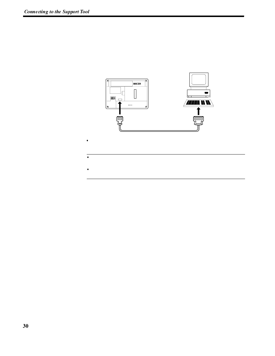 3 connecting to the support tool | Omron NT-series Programmable Terminal V022-E3-1 User Manual | Page 44 / 318