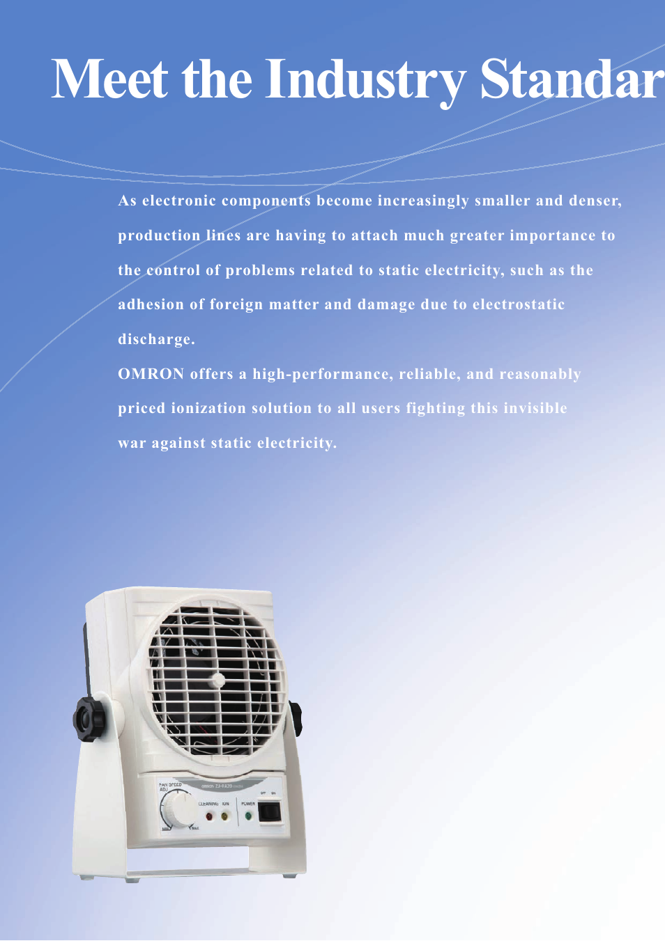 0hhwwkh,qgxvwu\6wdqgdu | Omron Ionizer Basic Fan ZJ-FA20 User Manual | Page 2 / 6