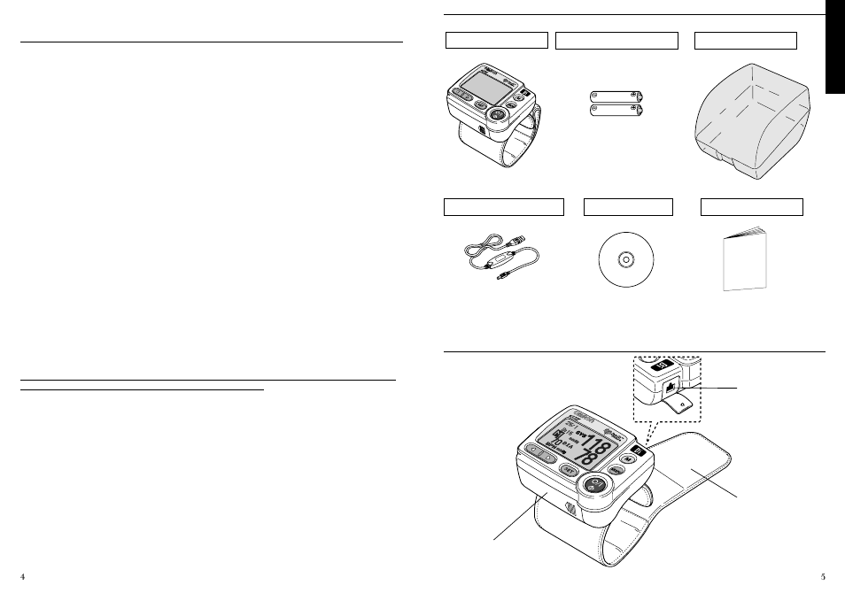 Names and functions of the parts | Omron INTELLI 637IT User Manual | Page 3 / 13