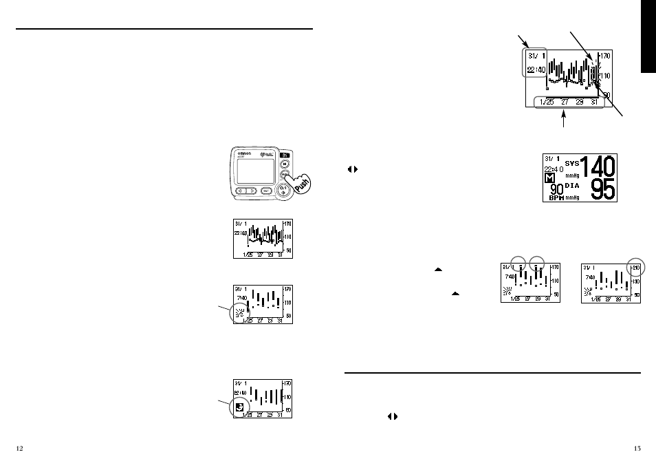 How to use the graph function, How to change the settings | Omron INTELLI 637IT User Manual | Page 7 / 13