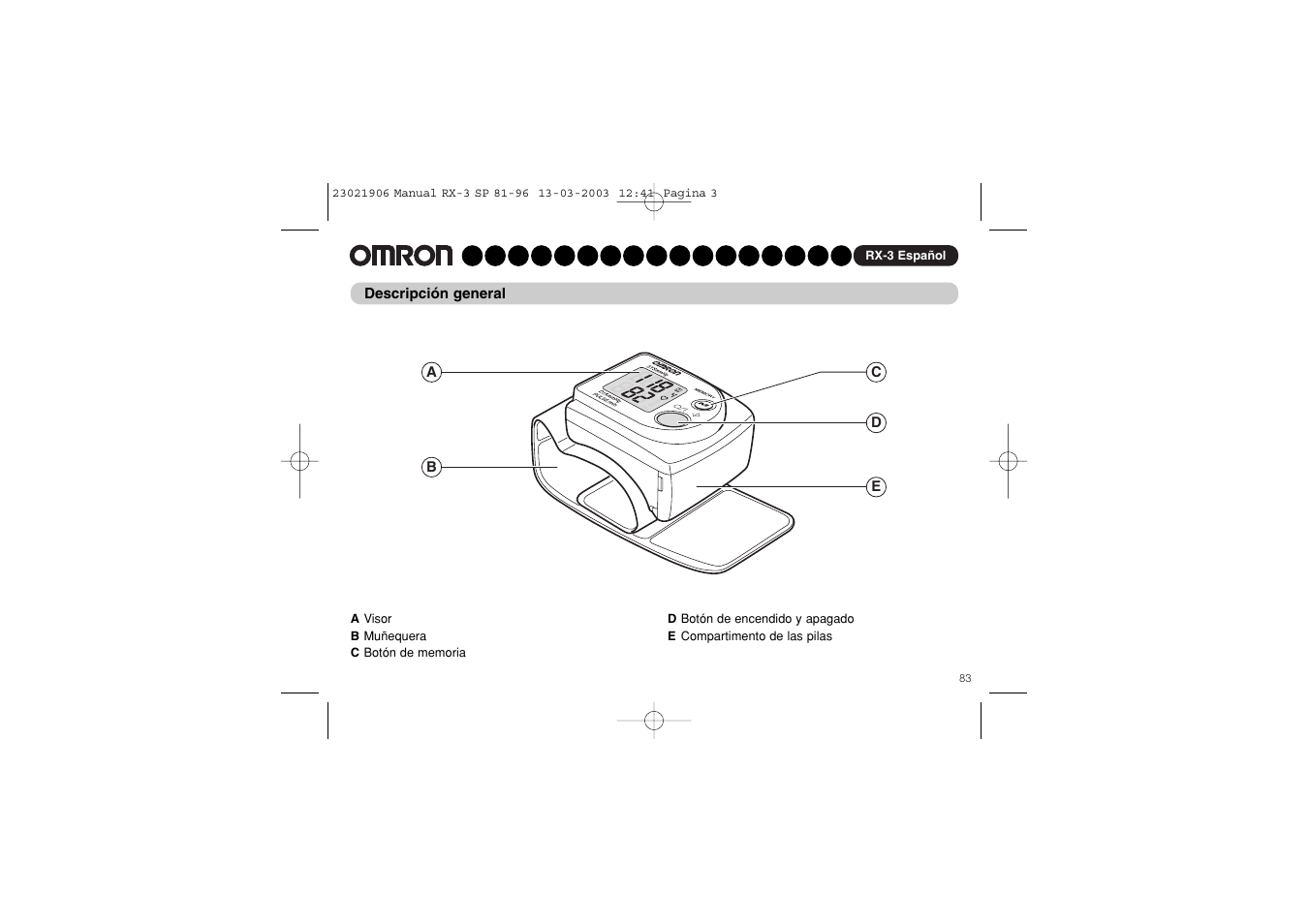 Omron RX-3 User Manual | Page 84 / 97