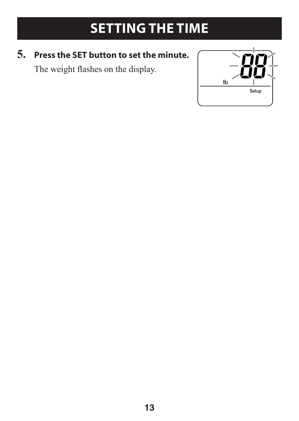 Setting the time | Omron GO SMART HJ-112 User Manual | Page 13 / 28