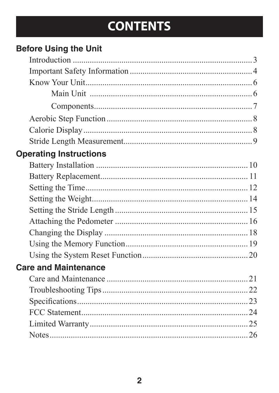 Omron GO SMART HJ-112 User Manual | Page 2 / 28